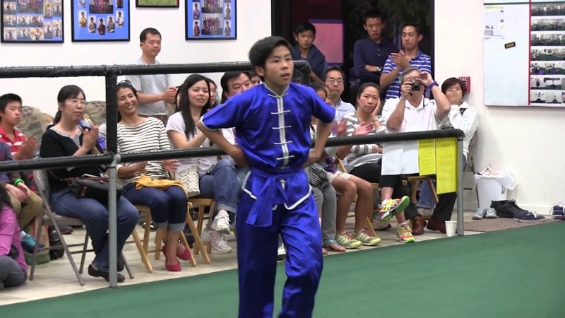 Beau's black belt test at Legend Kung Fu